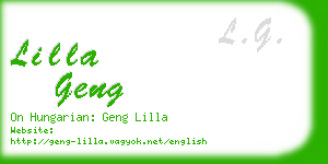 lilla geng business card